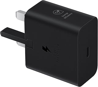 Samsung Galaxy Official 25W Super Fast Charging Travel Adapter (with USB-C to C Data Cable), Black