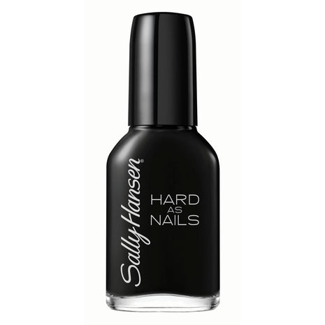 Sally Hansen Hard as Nails, Black Heart, Long Lasting, Chip Resistant, Opaque, Shiny Black Nail Polish