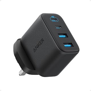 Anker Zolo 50W USB C Plug, 4-Port USB C Charger, 2 USB-C & 2 USB-A | Compact Fast Charger UK for iPhone 17/16/15/14/13 Series, iPad, Galaxy (Black, Cable Not Included)