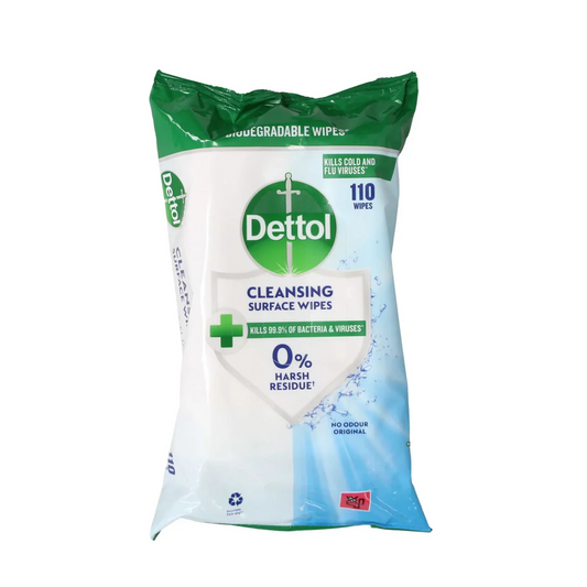 Dettol Cleansing Surface Wipes 110'S