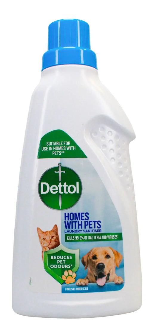 Dettol Homes with Pets Laundry Sanitiser Fresh Breeze 750ml